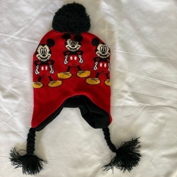 Mickey Mouse Toddler Hat w Ties Walt Disney World One Size - Picture 1 of 7
